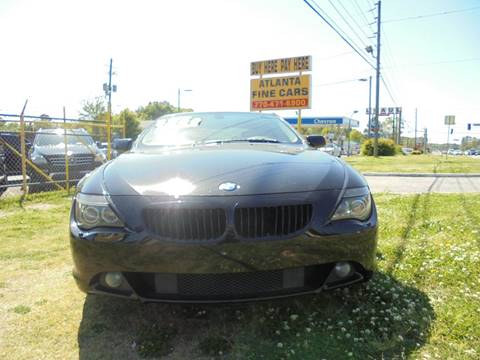 2007 BMW 6 Series for sale at Atlanta Fine Cars in Jonesboro GA