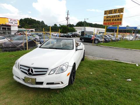 2011 Mercedes-Benz E-Class for sale at Atlanta Fine Cars in Jonesboro GA