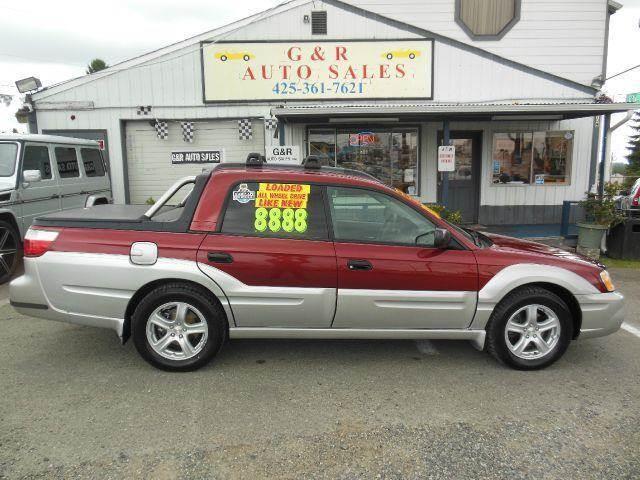 2003 Subaru Baja for sale at G&R Auto Sales in Lynnwood WA
