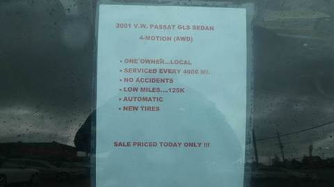2001 Volkswagen Passat GLS V6