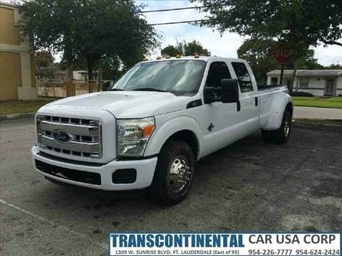 2011 Ford F-350 Super Duty for sale at TRANSCONTINENTAL CAR USA CORP in Fort Lauderdale FL