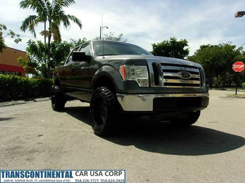 2010 Ford F-150 for sale at TRANSCONTINENTAL CAR USA CORP in Fort Lauderdale FL