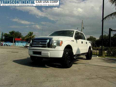 2009 Ford F-150 for sale at TRANSCONTINENTAL CAR USA CORP in Fort Lauderdale FL