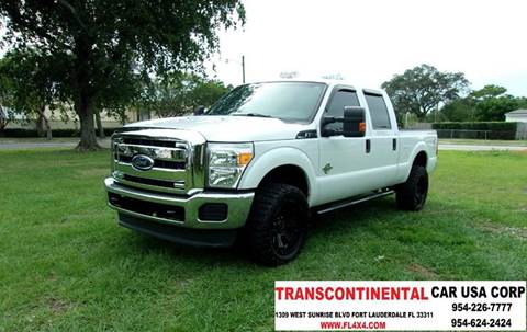 2012 Ford F-250 Super Duty for sale at TRANSCONTINENTAL CAR USA CORP in Fort Lauderdale FL