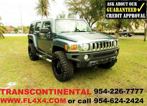2007 HUMMER H3 for sale at TRANSCONTINENTAL CAR USA CORP in Fort Lauderdale FL