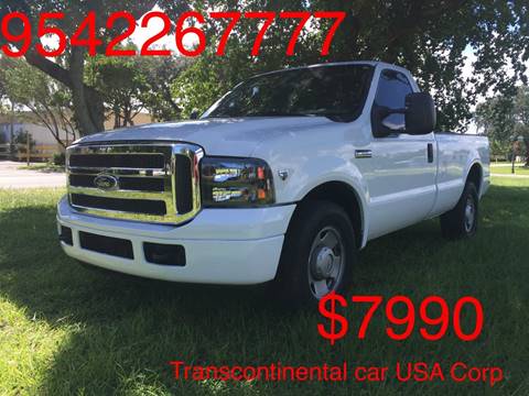 2006 Ford F-350 Super Duty for sale at TRANSCONTINENTAL CAR USA CORP in Fort Lauderdale FL