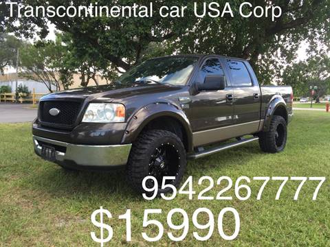 2006 Ford F-150 for sale at TRANSCONTINENTAL CAR USA CORP in Fort Lauderdale FL