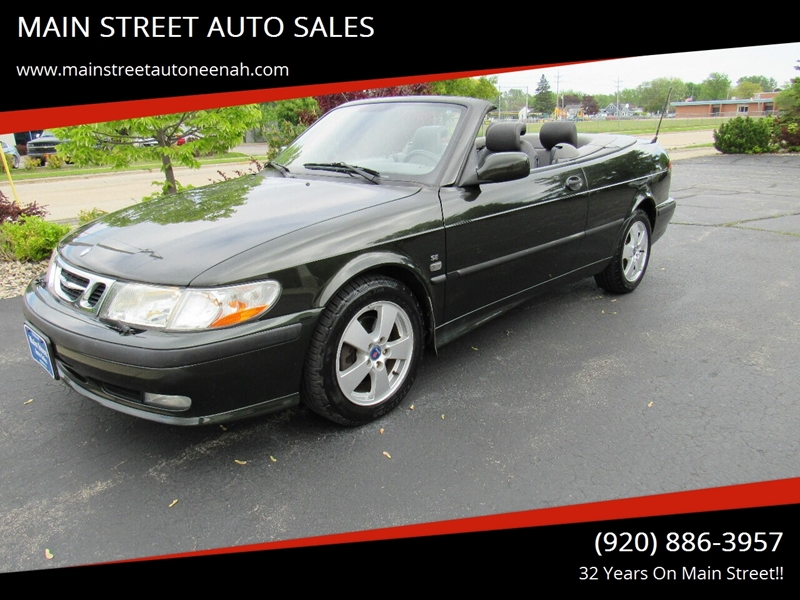 2003 saab 9 3 2dr se turbo convertible in neenah wi main street auto sales 2003 saab 9 3 2dr se turbo convertible