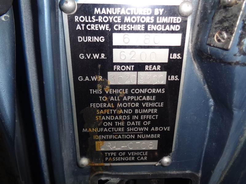 1980 Rolls-Royce Silver Shadow