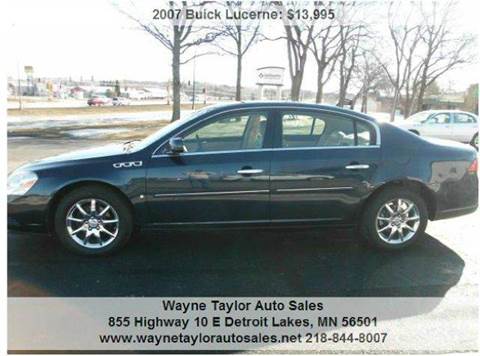 2007 Buick Lucerne for sale at Wayne Taylor Auto Sales in Detroit Lakes MN