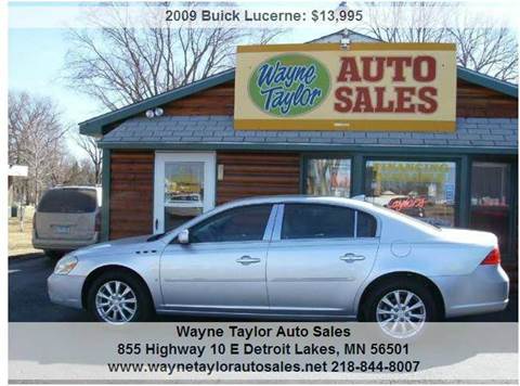 2009 Buick Lucerne for sale at Wayne Taylor Auto Sales in Detroit Lakes MN