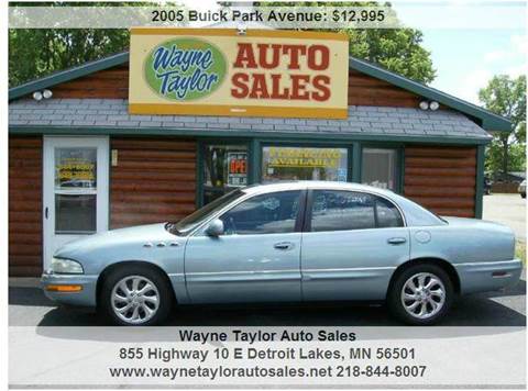 2005 Buick Park Avenue for sale at Wayne Taylor Auto Sales in Detroit Lakes MN