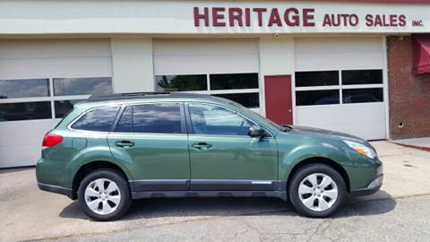 2011 Subaru Outback for sale at Heritage Auto Sales in Waterbury CT