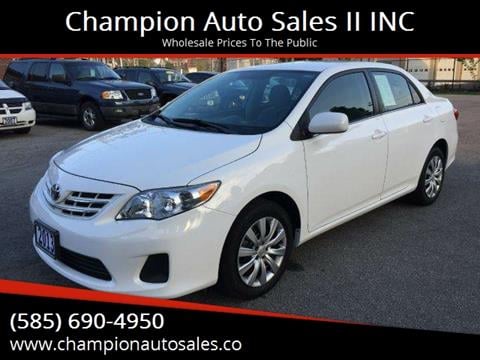 2013 Toyota Corolla for sale at Champion Auto Sales II INC in Rochester NY