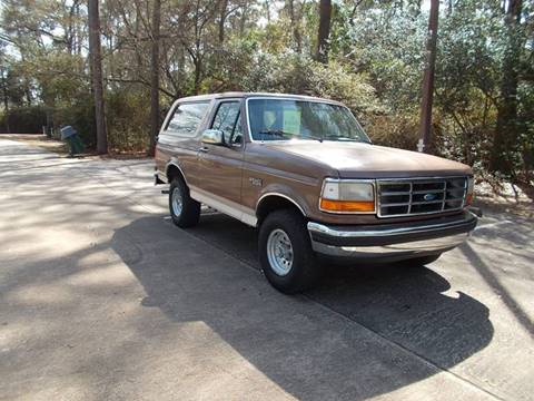 1992 Ford Bronco for sale at MOTION TREND AUTO SALES in Tomball TX