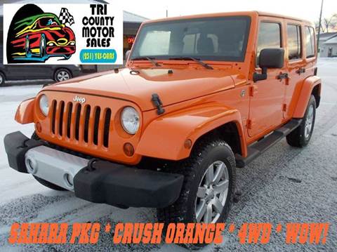 2012 Jeep Wrangler Unlimited for sale at Tri County Motor Sales in Howard City MI