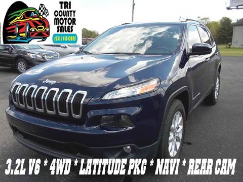 2015 Jeep Cherokee for sale at Tri County Motor Sales in Howard City MI