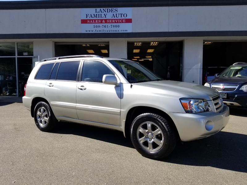 2007 Toyota Highlander for sale at Landes Family Auto Sales in Attleboro MA