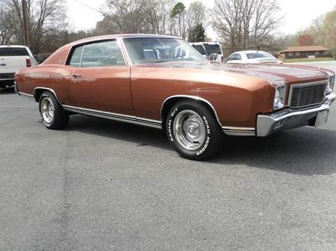 1971 Chevrolet Monte Carlo for sale at Brown's Used Auto in Belmont NC