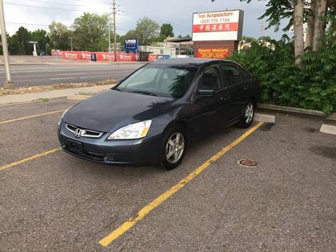2005 Honda Accord for sale at QUEST MOTORS in Englewood CO