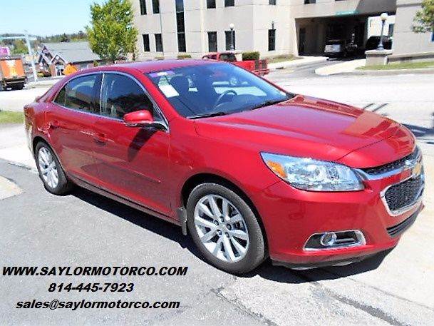 2014 Chevrolet Malibu for sale at Saylor Motor Company in Somerset PA