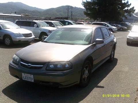 2003 Chevrolet Impala for sale at Mendocino Auto Auction in Ukiah CA