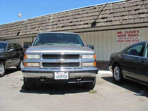 1999 Chevrolet Tahoe for sale at Mr. Clean's Auto Sales in Sacramento CA