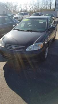 2004 Toyota Corolla for sale at CRS Auto & Trailer Sales Inc in Clay City KY