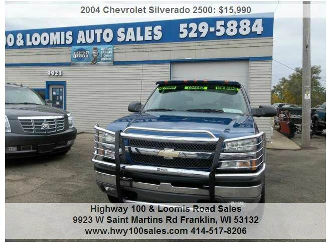 2004 Chevrolet Silverado 2500 for sale at Highway 100 & Loomis Road Sales in Franklin WI