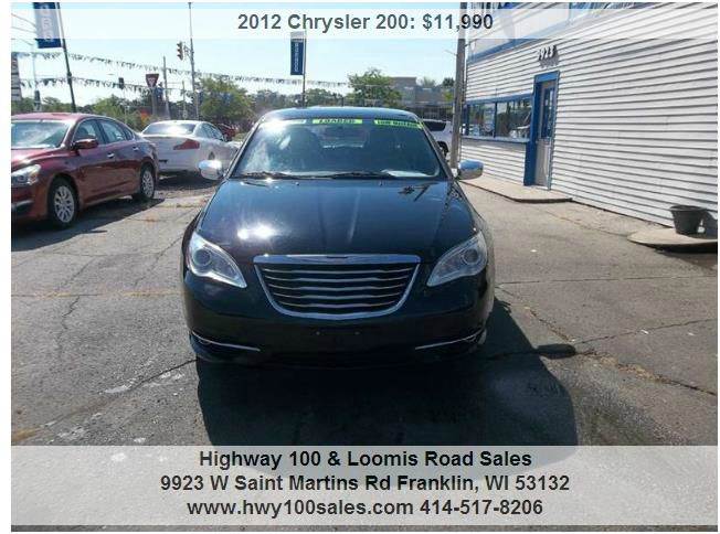 2012 Chrysler 200 for sale at Highway 100 & Loomis Road Sales in Franklin WI