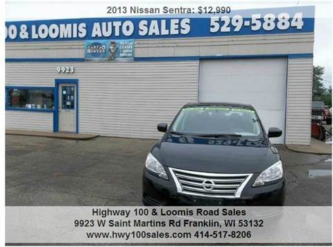 2013 Nissan Sentra for sale at Highway 100 & Loomis Road Sales in Franklin WI