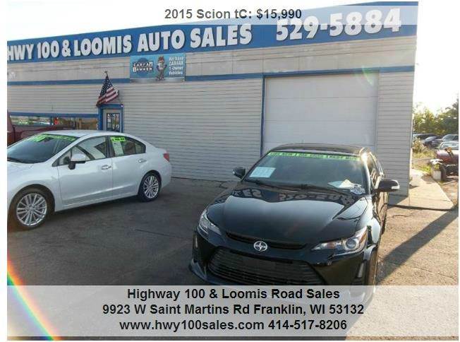 2015 Scion tC for sale at Highway 100 & Loomis Road Sales in Franklin WI