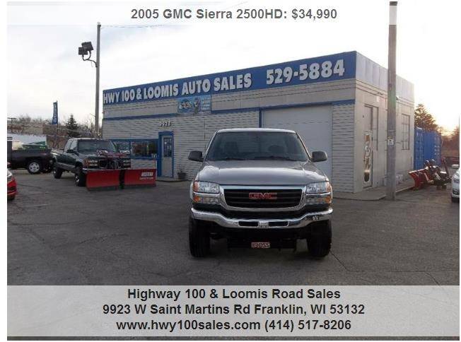 2005 GMC Sierra 2500HD for sale at Highway 100 & Loomis Road Sales in Franklin WI