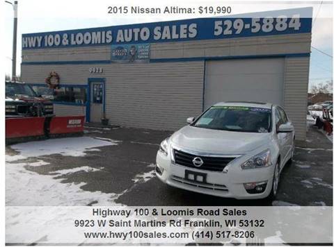 2015 Nissan Altima for sale at Highway 100 & Loomis Road Sales in Franklin WI