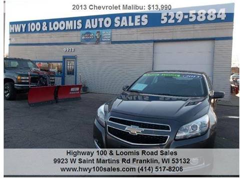 2013 Chevrolet Malibu for sale at Highway 100 & Loomis Road Sales in Franklin WI