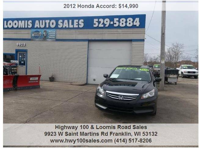 2012 Honda Accord for sale at Highway 100 & Loomis Road Sales in Franklin WI