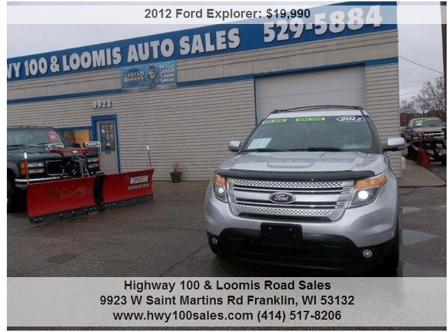 2012 Ford Explorer for sale at Highway 100 & Loomis Road Sales in Franklin WI