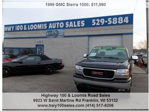 1999 GMC Sierra 1500 for sale at Highway 100 & Loomis Road Sales in Franklin WI