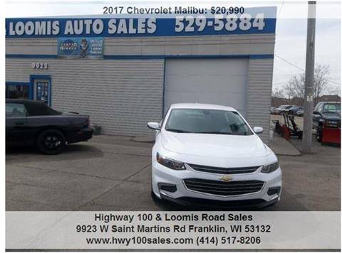 2017 Chevrolet Malibu for sale at Highway 100 & Loomis Road Sales in Franklin WI