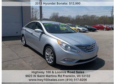2013 Hyundai Sonata for sale at Highway 100 & Loomis Road Sales in Franklin WI