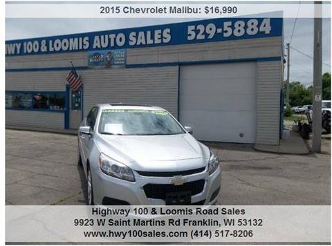 2015 Chevrolet Malibu for sale at Highway 100 & Loomis Road Sales in Franklin WI