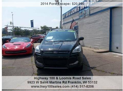 2014 Ford Escape for sale at Highway 100 & Loomis Road Sales in Franklin WI