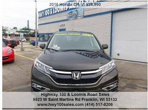 2016 Honda CR-V for sale at Highway 100 & Loomis Road Sales in Franklin WI