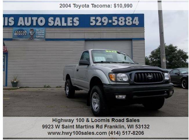 2004 Toyota Tacoma for sale at Highway 100 & Loomis Road Sales in Franklin WI