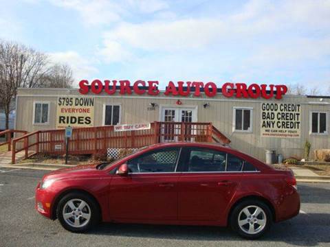 2012 Chevrolet Cruze for sale at Source Auto Group in Lanham MD