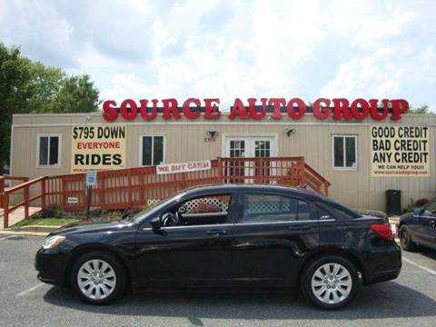 2012 Chrysler 200 for sale at Source Auto Group in Lanham MD