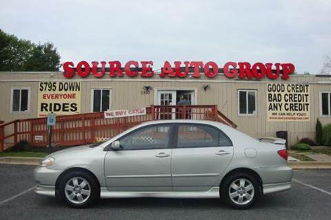 2003 Toyota Corolla for sale at Source Auto Group in Lanham MD