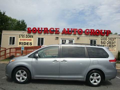 2011 Toyota Sienna for sale at Source Auto Group in Lanham MD