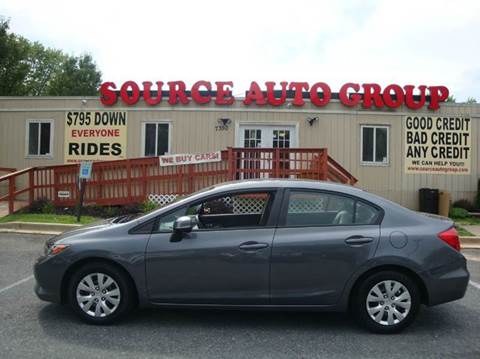 2012 Honda Civic for sale at Source Auto Group in Lanham MD