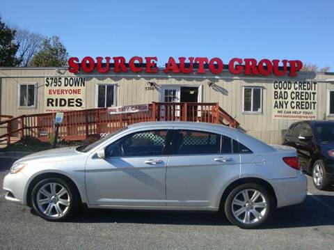 2012 Chrysler 200 for sale at Source Auto Group in Lanham MD